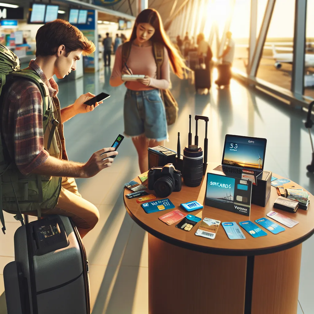 해외여행 와이파이 도시락 현지 사용 장면