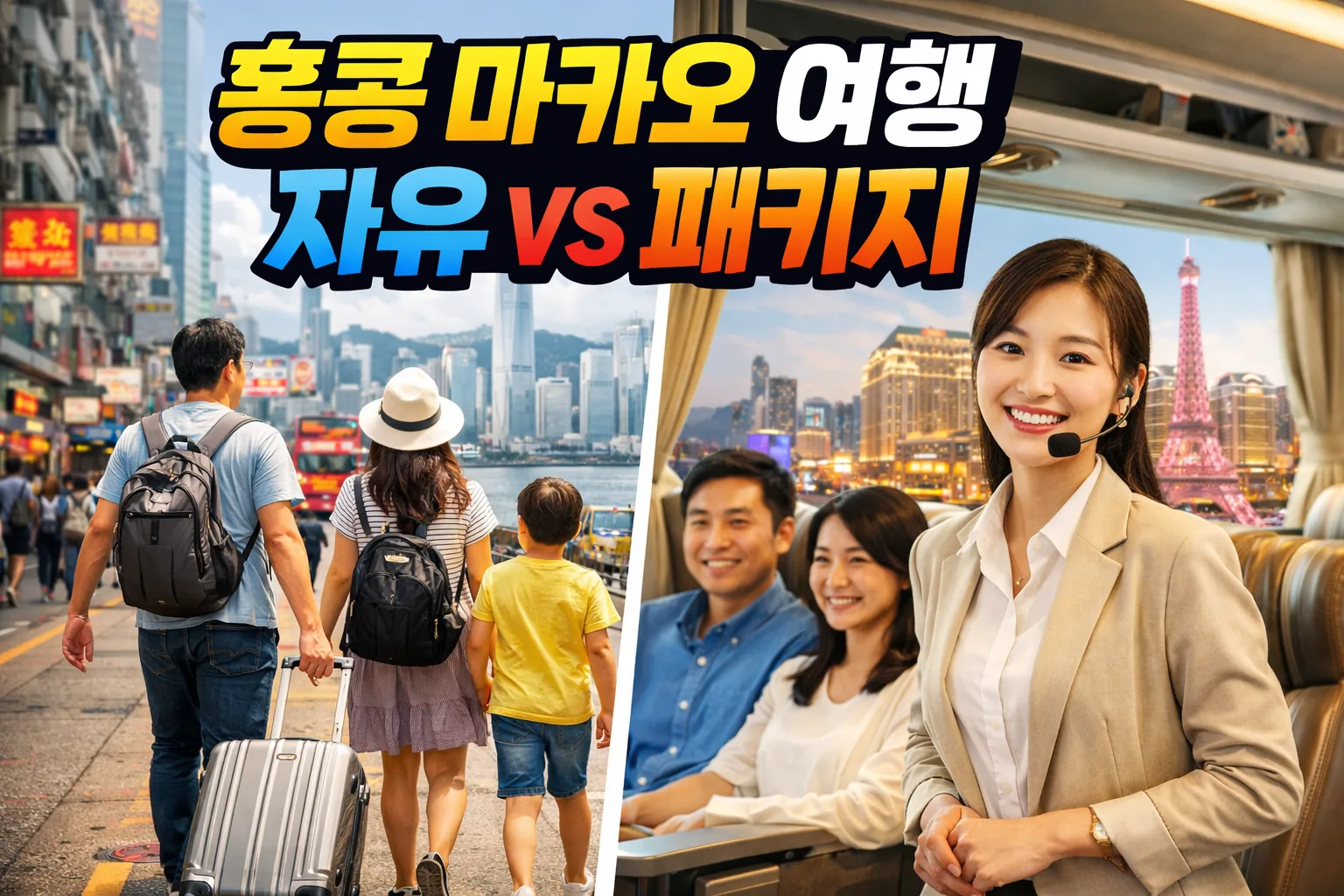 5월 홍콩 마카오 가족여행, 자유여행 vs 패키지여행 현실 비교