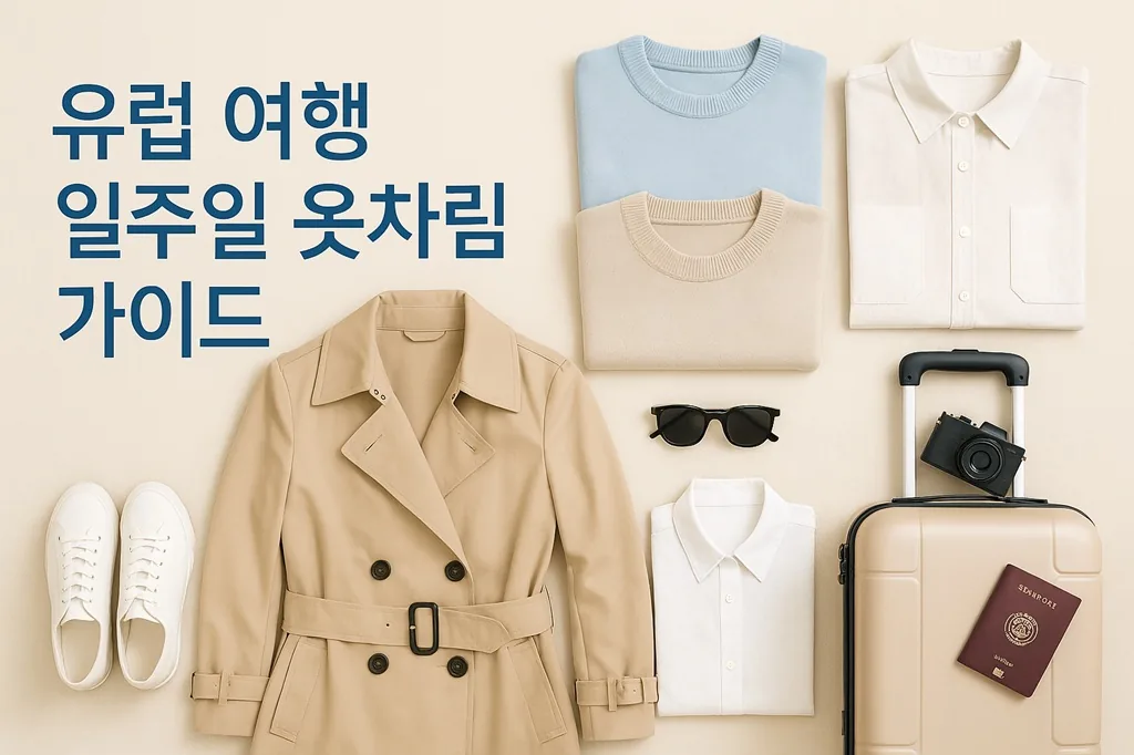 유럽 여행 옷 준비 가이드 — 짐은 가볍게, 스타일은 완벽하게(2025 ver.) 1 유럽 여행 옷 준비